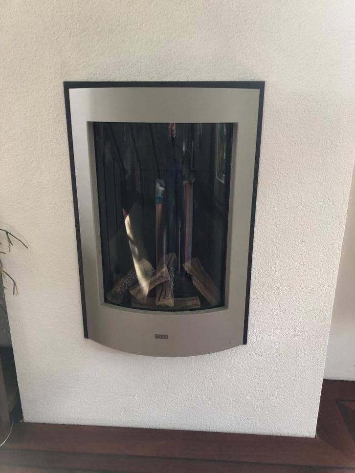 Hlex Hi-Fire Inbouw gashaard, Doe-het-zelf en Verbouw, Verwarming en Radiatoren, Gebruikt, Kachel, 800 watt of meer, 30 tot 80 cm