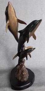 Bronzen beeld Sculpture dolfijnen, Antiek en Kunst, Antiek | Koper en Brons, Ophalen of Verzenden, Brons