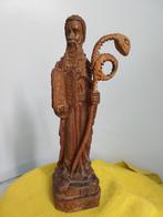 11758) mooi houten beeld met slangen staf en 10 geboden, Antiek en Kunst, Ophalen of Verzenden