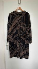 Qneel jurk nordic design maat 42 zwart met print, Zwart, Maat 42/44 (L), Ophalen of Verzenden, Zo goed als nieuw