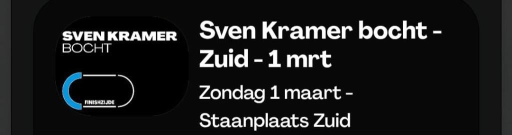 Schaatstickets thialf nk alround en sprint, Ophalen, Overige typen, Overige merken