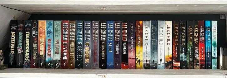 Complete Jack Reacher serie van Lee Child, Boeken, Detectives, Zo goed als nieuw, Tv-bewerking, Ophalen of Verzenden