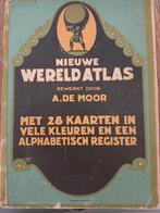 Nieuwe wereldatlas 1935, Gelezen, Overige atlassen, A. de Moor, Ophalen of Verzenden