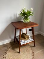 Vintage sidetable / bijzettafel op wieltjes, Ophalen, Gebruikt, 50 tot 100 cm, Q