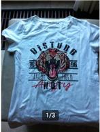 Heren T shirt mt S wit Disturb, Wit, Ophalen of Verzenden, Maat 46 (S) of kleiner, Disturb