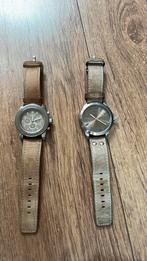 Oozoo horloges dames leren bandjes 22 en 24, Sieraden, Tassen en Uiterlijk, Horloges | Dames, Overige merken, Leer, Staal, Ophalen of Verzenden