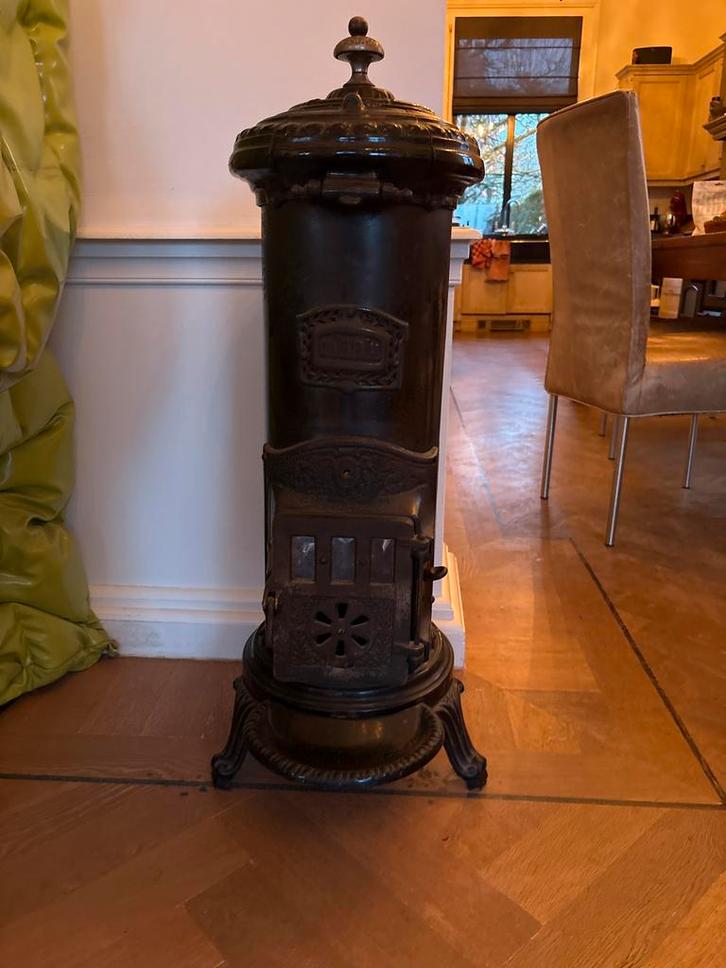 Antieke Continental Kachel - Decoratief, Antiek en Kunst, Antiek | Koper en Brons, Brons, Ophalen