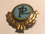 Metalen PANHARD LEVASSER AUTOMERK Speld (Blauw/Zwart/Goudkl), Verzamelen, Verzenden, Zo goed als nieuw, Transport, Speldje of Pin