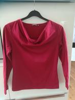 Amper gedragen rode top metplooi hals. Sandwich,  S, Ophalen of Verzenden, Zo goed als nieuw, Lange mouw, Maat 36 (S)