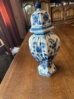 Delfts Blauw Vaas met Deksel - Handgeschilderd, Ophalen