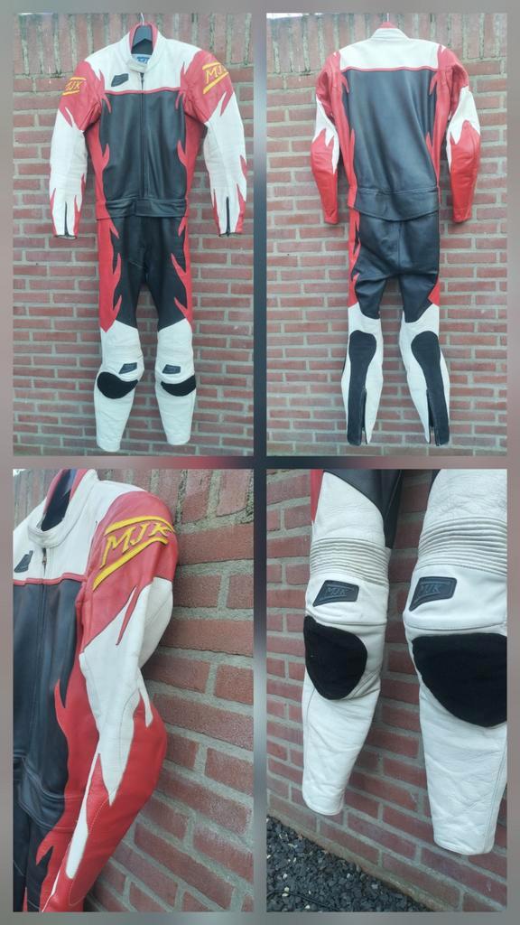 MJK - Racepak - 2 - Delig - motorpak -Motorcombi, Motoren, Kleding | Motorkleding, Combipak, Tweedehands, Ophalen of Verzenden