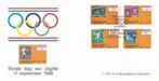 Olympiade 1928-1988 - Zaandam – 17 september 1988, Envelop, Verzenden