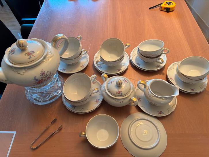 Fanny Theeservies - Kop en Schotels, Antiek en Kunst, Antiek | Servies compleet, Ophalen