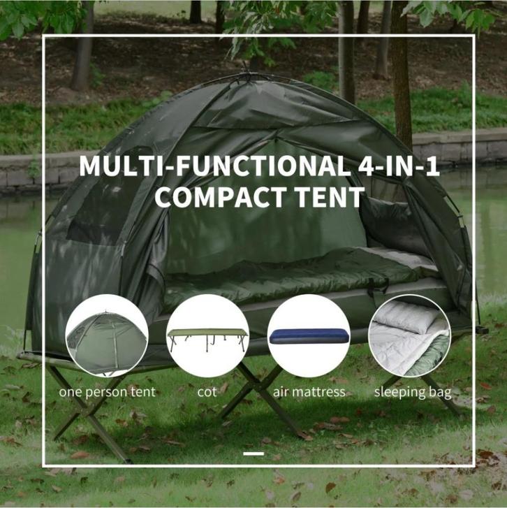 Outsunny 4 in 1 compact tent, Caravans en Kamperen, Kampeeraccessoires, Zo goed als nieuw, Ophalen of Verzenden