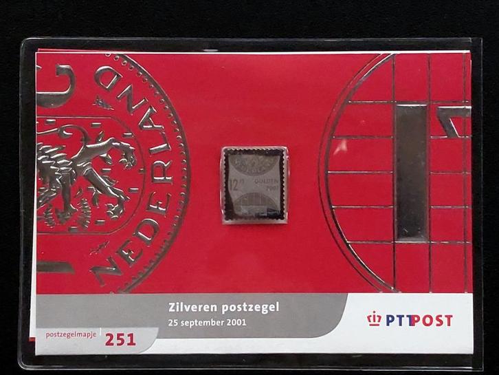 PTT Postzegelmapje 251 – Zilveren postzegel 2001, Postzegels en Munten, Postzegels | Nederland, Postfris, Na 1940, Verzenden