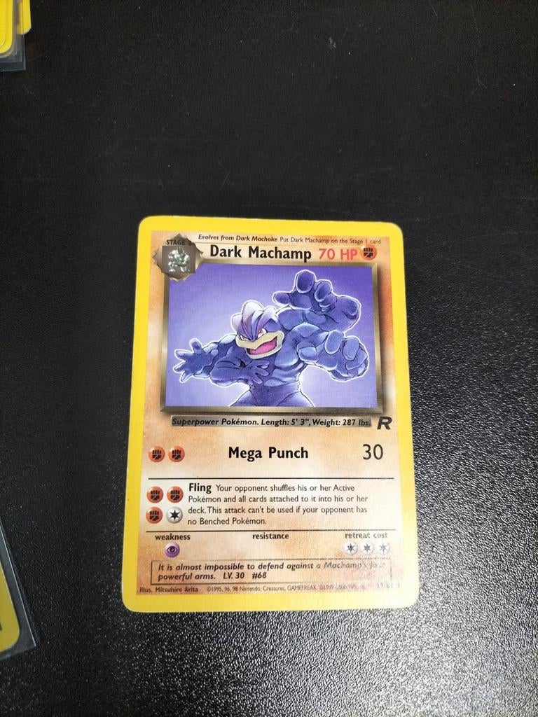 Dark Machamp Team Rocket, Ophalen of Verzenden, Zo goed als nieuw, Losse kaart