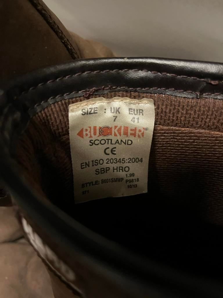 Buckler Werklaarzen Maat 41, Ophalen, Gedragen, Bruin, Werkschoenen