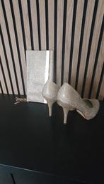 Gouden pumps 40 met bijpassende envelop tas, Manfield, Ophalen of Verzenden, Zo goed als nieuw