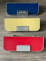 3 Vintage gekleurde Wandtafeltje / wandplank uit NS trein, Ophalen, Huis en Inrichting