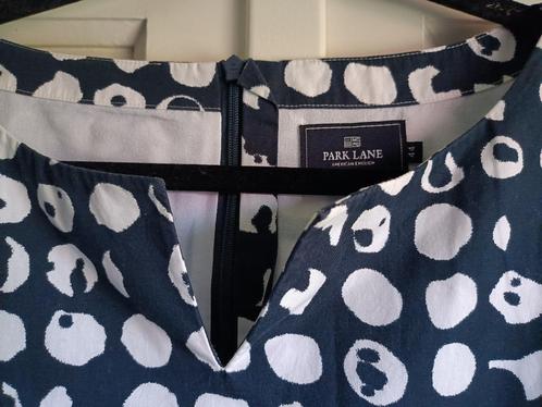 Park Lane Mouwloze Jurk maat 44 donkerblauw / wit, Kleding | Dames, Jurken, Zo goed als nieuw, Maat 42/44 (L), Blauw, Knielengte