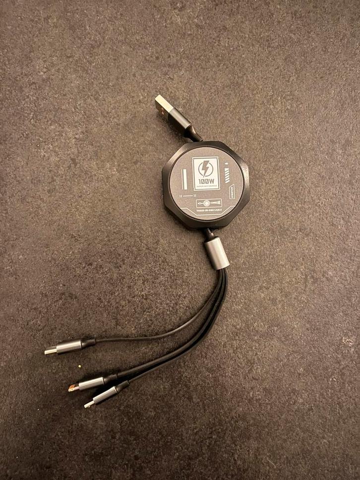 Fast charger 100watt. Usb-c data iphone micro usb, Telecommunicatie, Mobiele telefoons | Telefoon-opladers, Nieuw, Apple iPhone