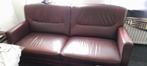 Nette leren 3 zits bank, Ophalen, 150 tot 200 cm, Driepersoons, Zo goed als nieuw