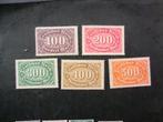 Duitse Rijk serie 219-223 Ongestempeld,, Ophalen of Verzenden, Overige periodes, Postfris