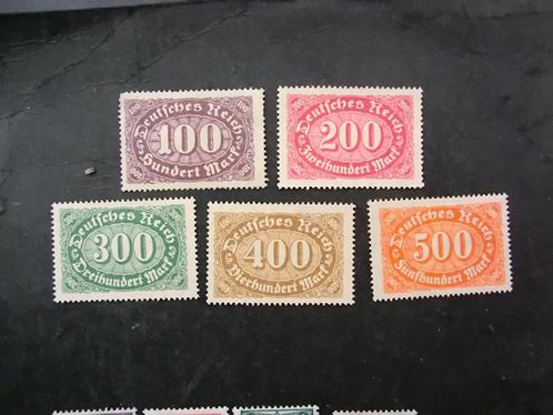 Duitse Rijk serie 219-223 Ongestempeld,, Postzegels en Munten, Postzegels | Europa | Duitsland, Postfris, Overige periodes, Ophalen of Verzenden