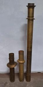 3 koperen / messing buizen / leidingen 17,5 kg., Ophalen of Verzenden, Gebruikt