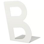 2x IKEA BUSBASSE Boekensteun Wit, Ophalen of Verzenden, Zo goed als nieuw