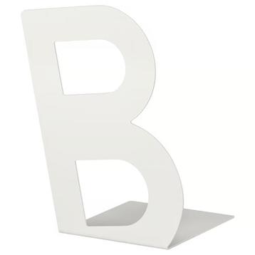 2x IKEA BUSBASSE Boekensteun Wit beschikbaar voor biedingen