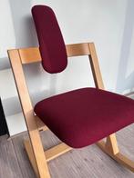 Varier Pendulum eetkamer-/bureaustoel (Stokke), Ophalen, Hout, Gebruikt, Rood