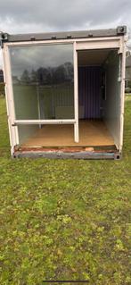 Container paardenstal, Ophalen, Gebruikt