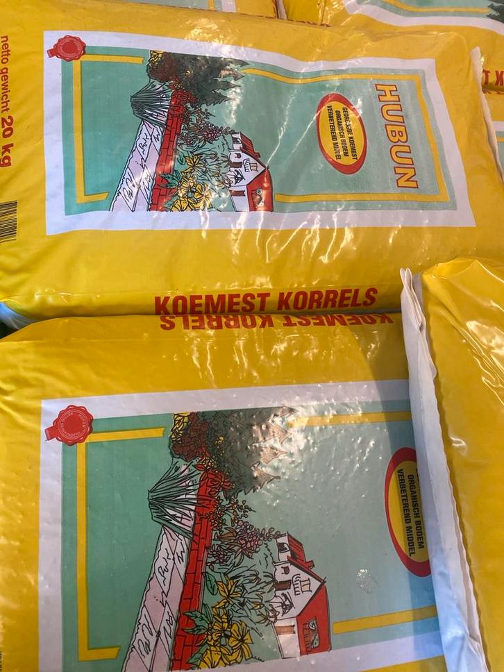 Koemestkorrels - 20 kg - Tuinbemesting, Tuin en Terras, Aarde en Mest, Koemestkorrels, Ophalen