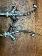 Wastafel Kraan 2x vintage, Ophalen of Verzenden, Gebruikt, Chroom, Wastafel