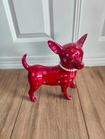 Chihuahua beeldje / spaarpot met Bloemen - Pomme pidon, Ophalen of Verzenden, Zo goed als nieuw