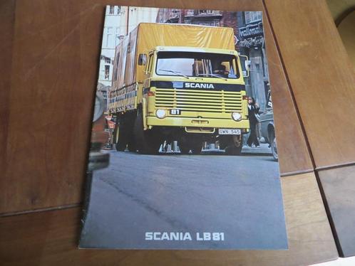 Folder Scania LB 81 vrachtwagens 1977, Boeken, Auto's | Folders en Tijdschriften, Zo goed als nieuw, Overige merken, Ophalen of Verzenden