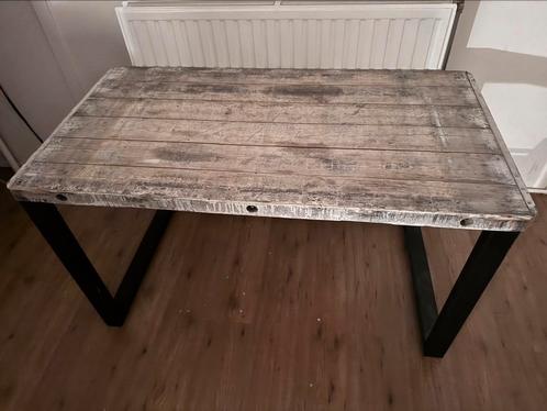Steenschotten eettafel 4 persoons, Huis en Inrichting, Tafels | Eettafels, Zo goed als nieuw, 50 tot 100 cm, 100 tot 150 cm, Rechthoekig
