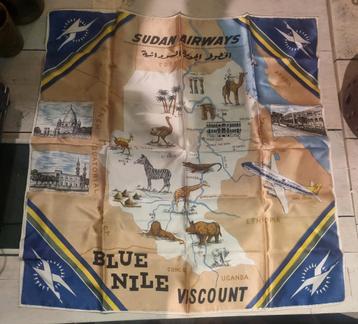 Vintage Sudan airways zijden sjaal beschikbaar voor biedingen