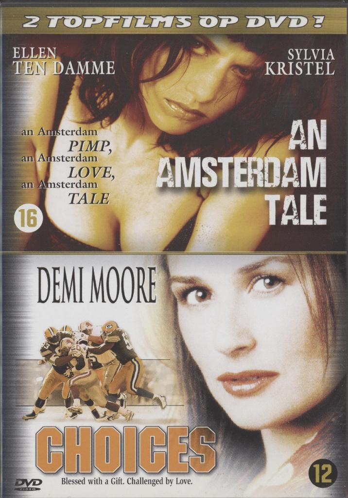 71) 2 films: An Amsterdam Tale & Choices: met Demi Moore, Vanaf 16 jaar, Ophalen of Verzenden, Gebruikt, Overige gebieden