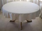 Prachtig creme rond tafelkleed 160 cm zo goed als nieuw., Ophalen of Verzenden