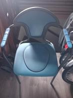 Stevige Po stoel met comfortabele zitting en emmer met dekse, Ophalen, Gebruikt