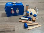Dokterskoffertje met houten doktersspullen, Kinderen en Baby's, Speelgoed | Houten speelgoed, Ophalen, Zo goed als nieuw