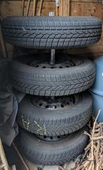 Set winterbanden op velg 145/80 R13, Auto-onderdelen, Banden en Velgen, Ophalen, Gebruikt, Banden en Velgen, Winterbanden