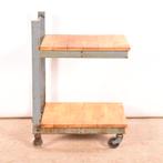 Industriële bijzettafel, keukentrolley, koffietafel, trolley, Huis en Inrichting, Tafels | Sidetables, Gebruikt, 50 tot 100 cm