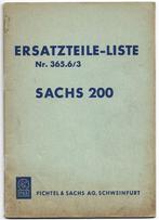 Sachs 200 Ersatzteil Liste onderdelenlijst (7218z), Motoren, Handleidingen en Instructieboekjes, Overige merken