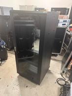 Groot 19 inch rack met glazen deur, Ophalen, Gebruikt, Glas