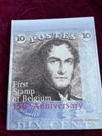 boek getiteld ; First Stamp of Belgium, 150th anniversary., Postzegels en Munten, Postzegels | Europa | België, Ophalen of Verzenden