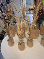 Vaasjes met droogbloemen - Feest/Bruiloft Decoratie, Ophalen, Zo goed als nieuw