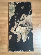 3-luik Wereldkaart - Decoratief Wandpaneel, Ophalen of Verzenden, Gebruikt